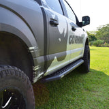 RB20 Running Boards With Mounting Brackets Textured Black 1999-2016 Ford F-250/F-350 Go Rhino