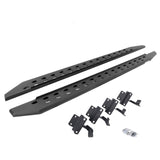 RB10 Slim Line Running Boards With Mounting Brackets Textured Black 2015-2026 Ford F-150/ F-250/F-350 Extended Cab Go Rhino