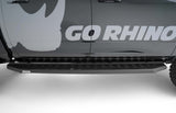 RB20 Running Boards With Mounting Brackets Textured Black 2015-2018 Ram 1500 Go Rhino