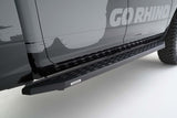 RB20 Running Boards With Mounting Brackets Textured Black 2015-2018 Ram 1500 Go Rhino