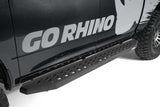 RB20 Running Boards With Mounting Brackets Protective Bedliner Coating 2015-2018 Ram 1500 Go Rhino
