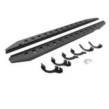 RB20 Slim Line Running Boards With Mounting Brackets Protective Bedliner Coating 2014-2024 Toyota 4Runner Go Rhino