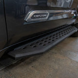 RB20 Running Boards Complete Kit Black : RB20 Running board + Brackets Protective Bedliner coating 2023-2026 Toyota Sequoia Go Rhino