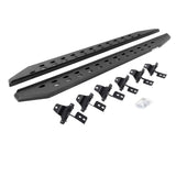 RB20 Slim Line Running Boards With Mounting Brackets Protective Bedliner Coating 2018-2026 Jeep Wrangler Go Rhino