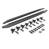 RB20 Slim Line Running Boards With Mounting Brackets Protective Bedliner Coating 2020-2025 Jeep Gladiator Go Rhino