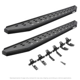 RB20 Running Boards With Mounting Brackets Protective Bedliner Coating For 2007-2018 Jeep Wrangler JK Go Rhino