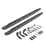 RB30 Slim Line Running Boards with Mounting Bracket Kit Protective Bedliner Coating 2015-2018 Silverado/Sierra 2500 HD/3500 HD Go Rhino