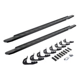 RB30 Running Boards with Mounting Bracket Kit Textured Black 2014-2018 Silverado/Sierra 1500/2500 HD Go Rhino