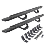 RB30 Running Boards with Mounting Brackets & 2 Pairs of Drop Steps Kit Textured Black 2019-2026 Sierra 1500 2020-2026 Sierra 2500/3500 HD Go Rhino