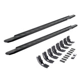 RB30 Running Boards with Mounting Bracket Kit Textured Black 2019-2026 Silverado/Sierra 1500/2500 HD Go Rhino