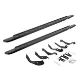 RB30 Running Boards with Mounting Bracket Kit Textured Black 2015-2019 Silverado/Sierra 2500 HD Go Rhino
