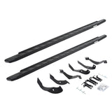 RB30 Running Boards with Mounting Bracket Kit Protective Bedliner Coating 2015-2019 Silverado/Sierra 2500 HD Go Rhino