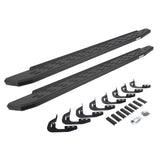 RB30 Running Boards with Mounting Bracket Kit Protective Bedliner Coating 2014-2018 Silverado/Sierra 1500 2015-2018 Silverado/Sierra 2500 HD/3500 HD Go Rhino