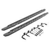 RB30 Slim Line Running Boards with Mounting Bracket Kit Textured Black 2009-2025 Dodge Ram 150/2500/3500 Go Rhino