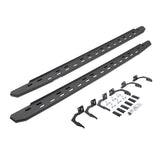 RB30 Slim Line Running Boards with Mounting Bracket Kit Protective Bedliner Coating 2009-2025 Dodge Ram 150/2500/3500 Go Rhino