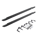 RB30 Running Boards with Mounting Bracket Kit Protective Bedliner Coating 2009-2025 Dodge Ram 150/2500/3500 Go Rhino