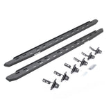 RB30 Slim Line Running Boards with Mounting Bracket Kit Protective Bedliner Coating 2021-2024 Ford Bronco Go Rhino