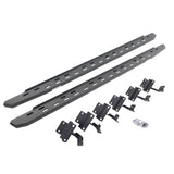 RB30 Slim Line Running Boards with Mounting Bracket Kit Textured Black 2004-2014 Ford F-150 Go Rhino