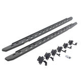 RB30 Slim Line Running Boards with Mounting Bracket Kit Textured Black 2015-2025 Ford F-150/ F-250/F-350 Go Rhino