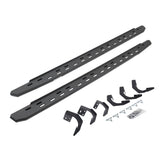 RB30 Slim Line Running Boards with Mounting Bracket Kit Protective Bedliner Coating 2015-2018 Ram 1500 Go Rhino