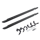 RB30 Running Boards with Mounting Bracket Kit Protective Bedliner Coating 2015-2018 Ram 1500 Go Rhino