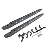 RB30 Slim Line Running Boards with Mounting Bracket Kit Textured Black 2015-2018 Ram 1500 Go Rhino