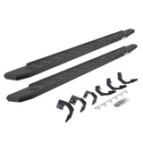 RB30 Running Boards with Mounting Bracket Kit Protective Bedliner Coating 2015-2018 Ram 1500 Go Rhino