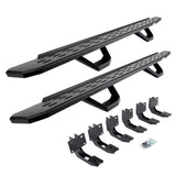RB30 Running Boards with Mounting Brackets & 2 Pairs of Drops Steps Kit Textured Black 2019-2025 Ram 1500 Go Rhino