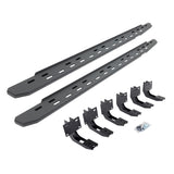 RB30 Slim Line Running Boards with Mounting Bracket Kit Textured Black 2019-2025 Ram 1500 Go Rhino