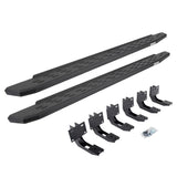 RB30 Running Boards with Mounting Bracket Kit Protective Bedliner Coating 2019-2025 Ram 1500 Extended Cab Go Rhino
