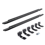 RB30 Running Boards with Mounting Bracket Kit Textured Black 2019-2025 Ram 1500 Go Rhino