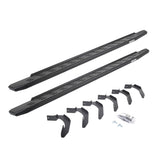 RB30 Running Boards W/Mounting Bracket Kit Textured Black 2005-2026 Nissan Frontier Go Rhino
