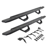 RB30 Running Boards with Mounting Brackets & 2 Pairs of Drops Steps Kit Textured Black 2019-2026 Ford Ranger Go Rhino