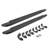 RB30 Running Boards with Mounting Bracket Kit Protective Bedliner Coating 2007-2021 Toyota Tundra Extended Cab Go Rhino