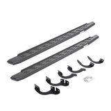 RB30 Running Boards with Mounting Bracket Kit Textured Black 2014-2024 Toyota 4Runner Go Rhino
