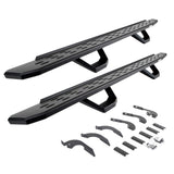RB30 Running Boards W/Brackets, 2 Pairs DropStepsKit Textured Black 2025-2026 Toyota 4Runner Go Rhino