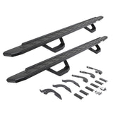 RB30 Running Boards W/Brackets, 2 Pairs DropSteps Kit Bedliner 2024-2025 Toyota Tacoma Go Rhino