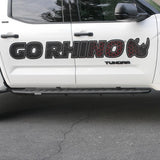 RB30 Running Boards with Mounting Bracket Kit Protective Bedliner Coating 2022-2025 Toyota Tundra Go Rhino