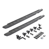 RB30 Running Boards with Mounting Bracket Kit Textured Black For 2007-2018 Jeep Wrangler JK 4 Door Go Rhino