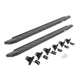RB30 Running Boards with Mounting Bracket Kit Textured Black For 2018-2025 Jeep Wrangler JL 4 Door  Go Rhino