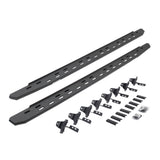 RB30 Slim Line Running Boards with Mounting Bracket Kit Protective Bedliner Coating 2020-2025 Jeep Gladiator Go Rhino