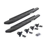 RB30 Running Boards with Mounting Bracket Kit Textured Black For 2007-2018 Jeep Wrangler JK 2 Door Go Rhino