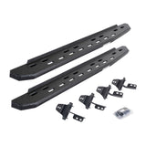 RB30 Slim Line 48 Inch Running Boards with Mounting Bracket Kit Protective Bedliner Coating For 2007-2018 Jeep Wrangler JK Go Rhino