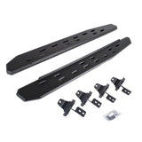 RB30 Slim Line Running Boards with Mounting Bracket Kit Textured Black For 2018-2025 Jeep Wrangler JL 2 Door Go Rhino