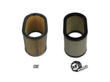 Magnum Flow Round Racing Air Filter w/ Pro Guard 7 Media Fits Weber Ida 48 Carburetors (6 Inch Height) aFe Power