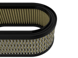 Magnum Flow Round Racing Air Filter w/ Pro Guard 7 Media Fits Weber Ida 48 Carburetors (3-1/4 Inch Height) aFe Power