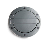 Brushed Aluminum Fuel Door For 2007-2018 Jeep Wrangler JK/JK Unlimited 2-Door/4-Door AMP Research
