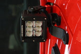 XE Windshield Cowl Light Mount Textured Black 2018-2026 Jeep Wrangler JL 2020-2025 Jeep Gladiator Go Rhino