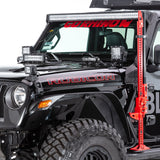 XE Windshield Cowl Light Mount For a 6 Inch X 6 Inch Q4 Series Cube LED Textured Black 2018-2026 Jeep Wrangler JL 2020-2025 Jeep Gladiator Go Rhino
