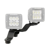 XE Windshield Cowl Light Mount Two 3 Inch X 3 Inch Industry Standard Cube LED's Textured Black 2018-2026 Jeep Wrangler JL 2020-2025 Jeep Gladiator Go Rhino